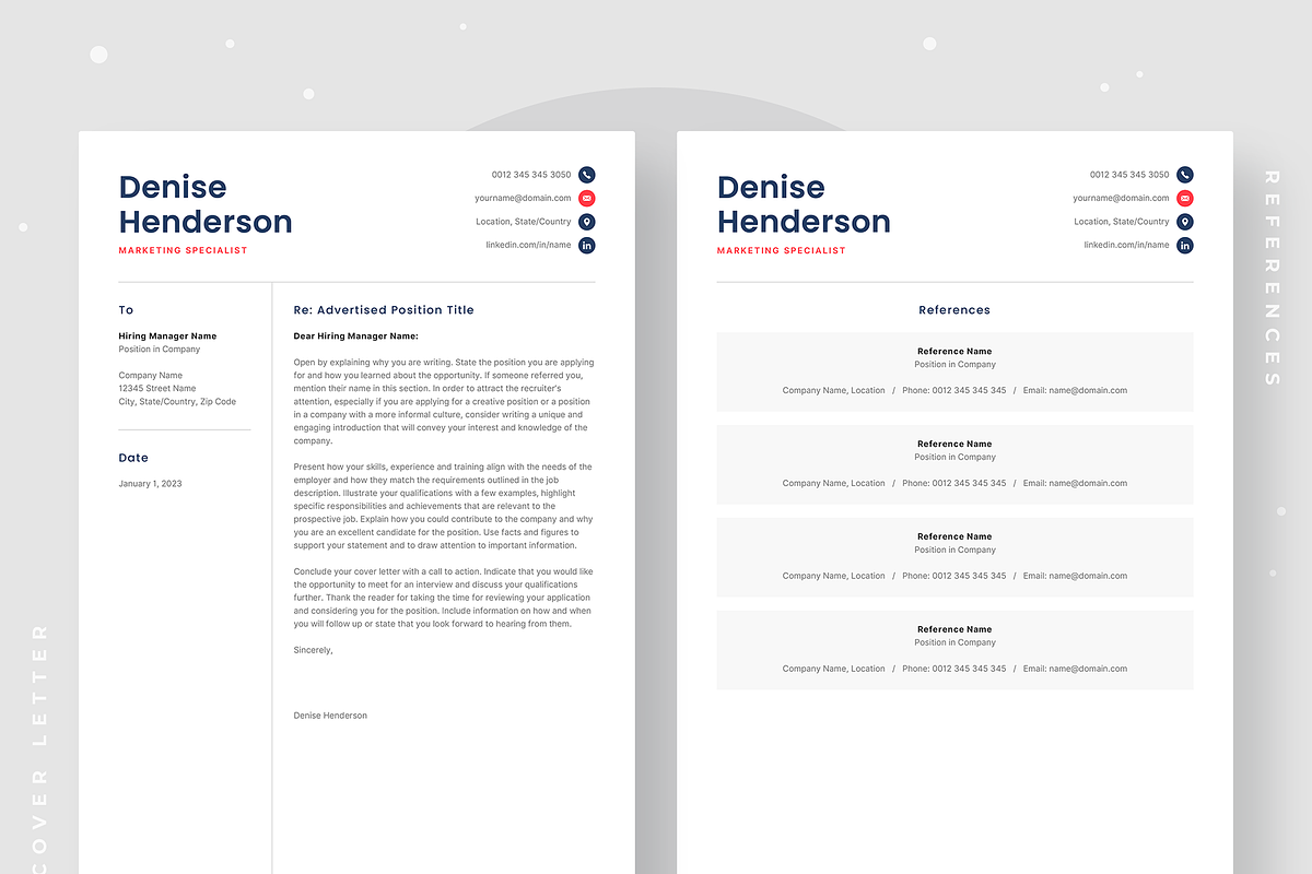 Resume Template Denise, a Resume Template by Olympia Resume (Photo 4 of 5)