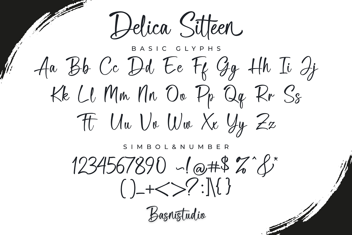Delica Sitteen Casual Handwritten, a Handwritten Font by Basnistudio (Photo 10 of 13)
