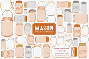 Pumpkin Jar Vectors & Clipart, an Illustration by Amanda Ilkov (Thumbnail 1 of 4)