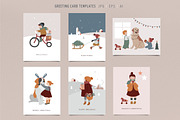 Nordic Winter Kids, a Decorative Illustration by Marish (Thumbnail 8 of 16)