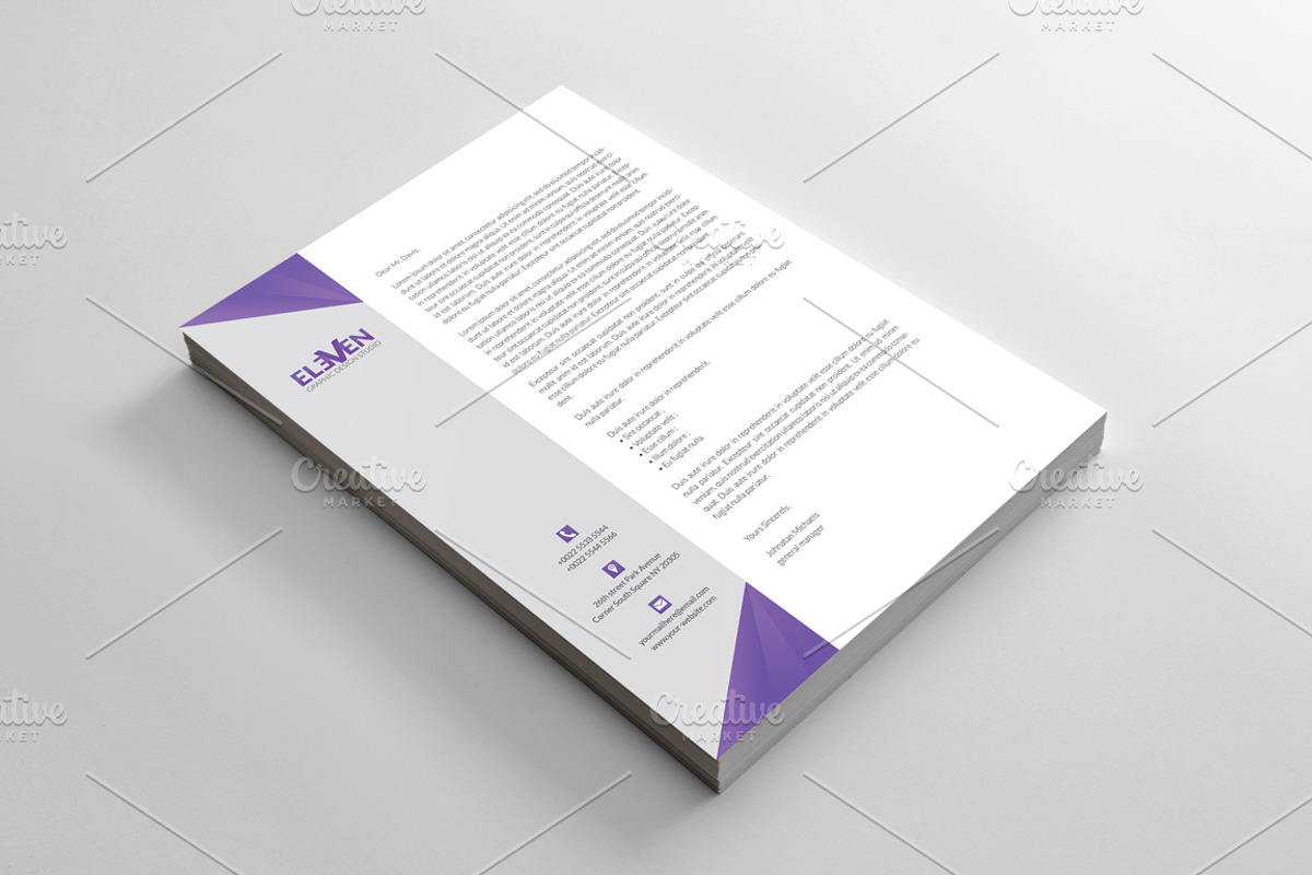 Corporate Letterhead, a Stationery Template by BettyDesign (Photo 3 of 7)