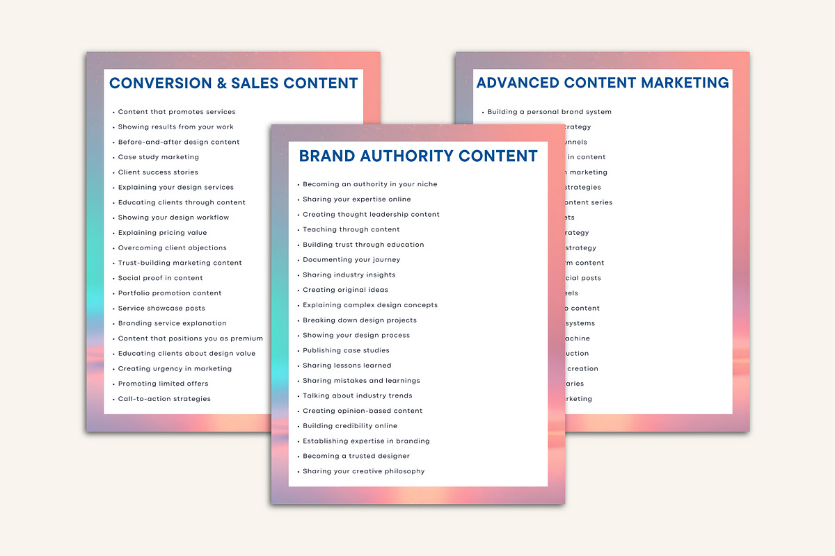 1000+ Daily Content Idea Prompt, a Stationery Template by Designmela01 (Photo 8 of 10)