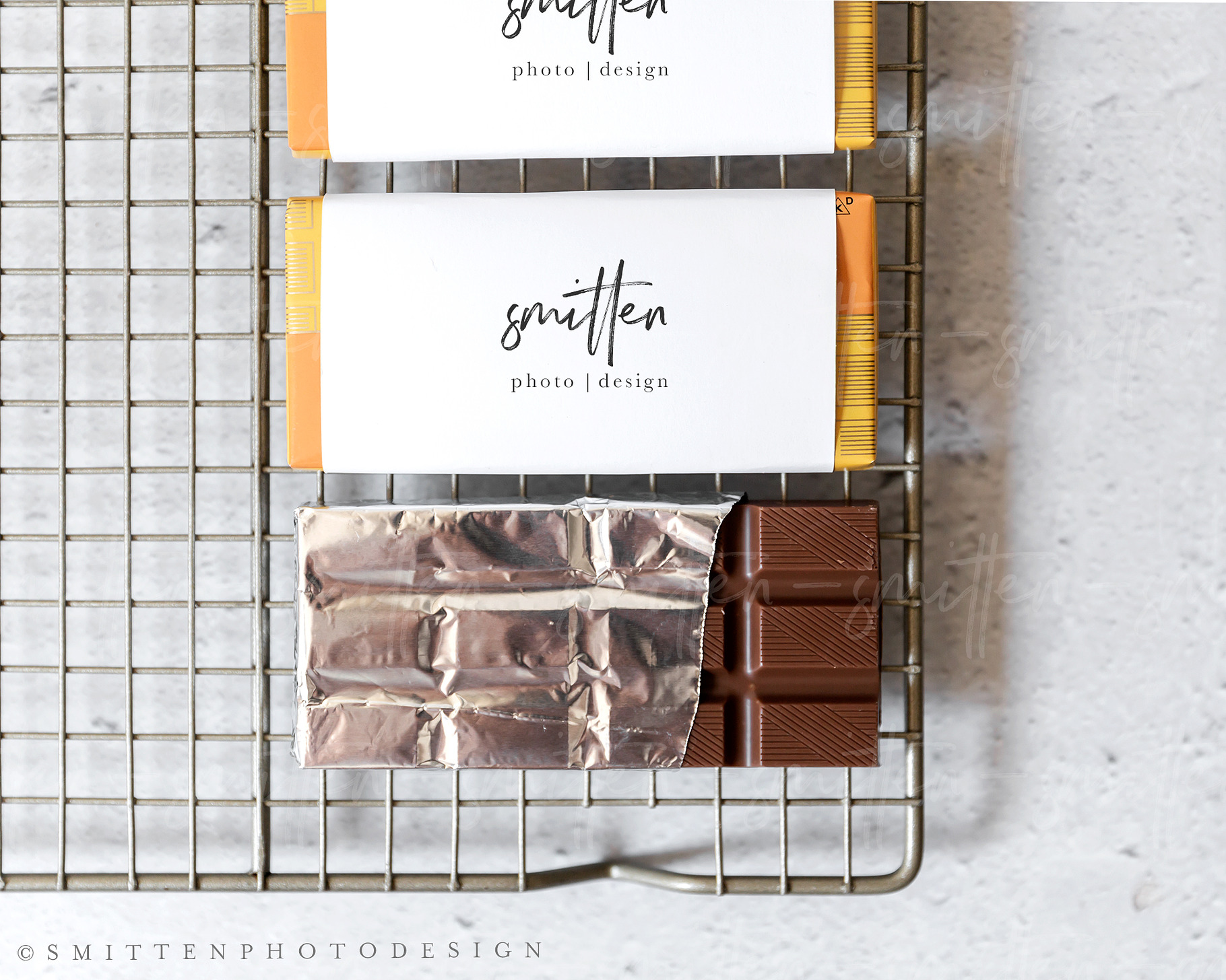 Chocolate bar wrapper mockup featuring stock photography, styled stock, a Food & Drink Photo by Smitten Photo & Design