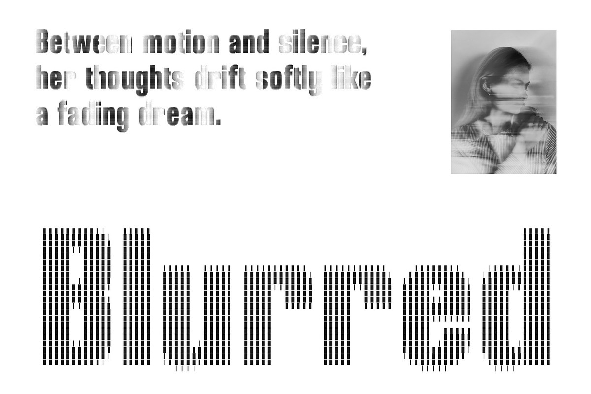 CS Brycel Slitscan, a Sans Serif Font by Craft Supply Co. (Photo 6 of 8)