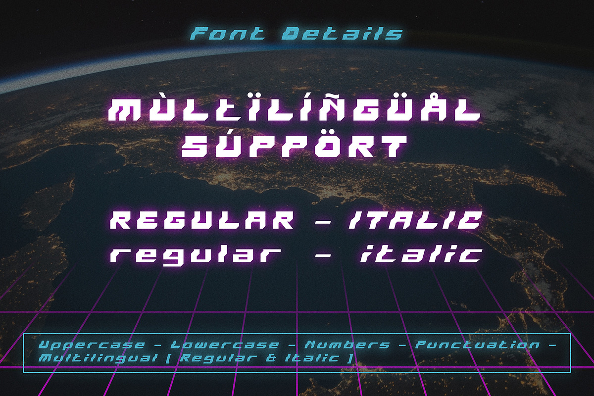 Droid Wars - Futuristic Font, a Font by Snape Design Studio (Photo 3 of 5)