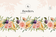 FRUITY SUMMER watercolor floral set, a Seasonal Illustration by Yuliia Lashevska (Thumbnail 8 of 13)