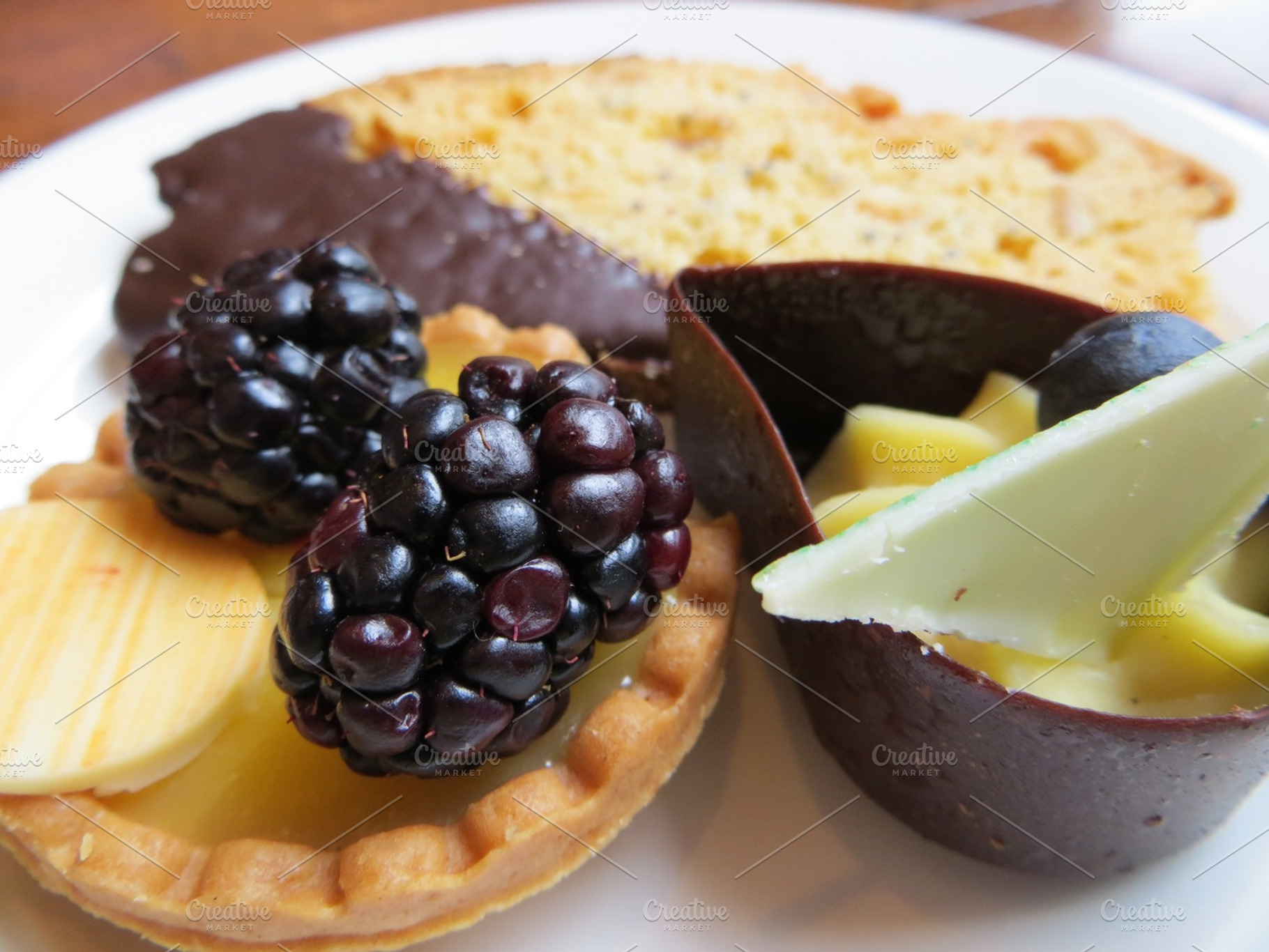 Berry Tart Dessert, a Photo by SumoStock