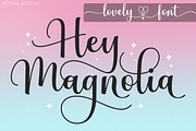 Hey Magnolia - Lovely Font, a Script Font by Mytha Studio (Thumbnail 1 of 9)
