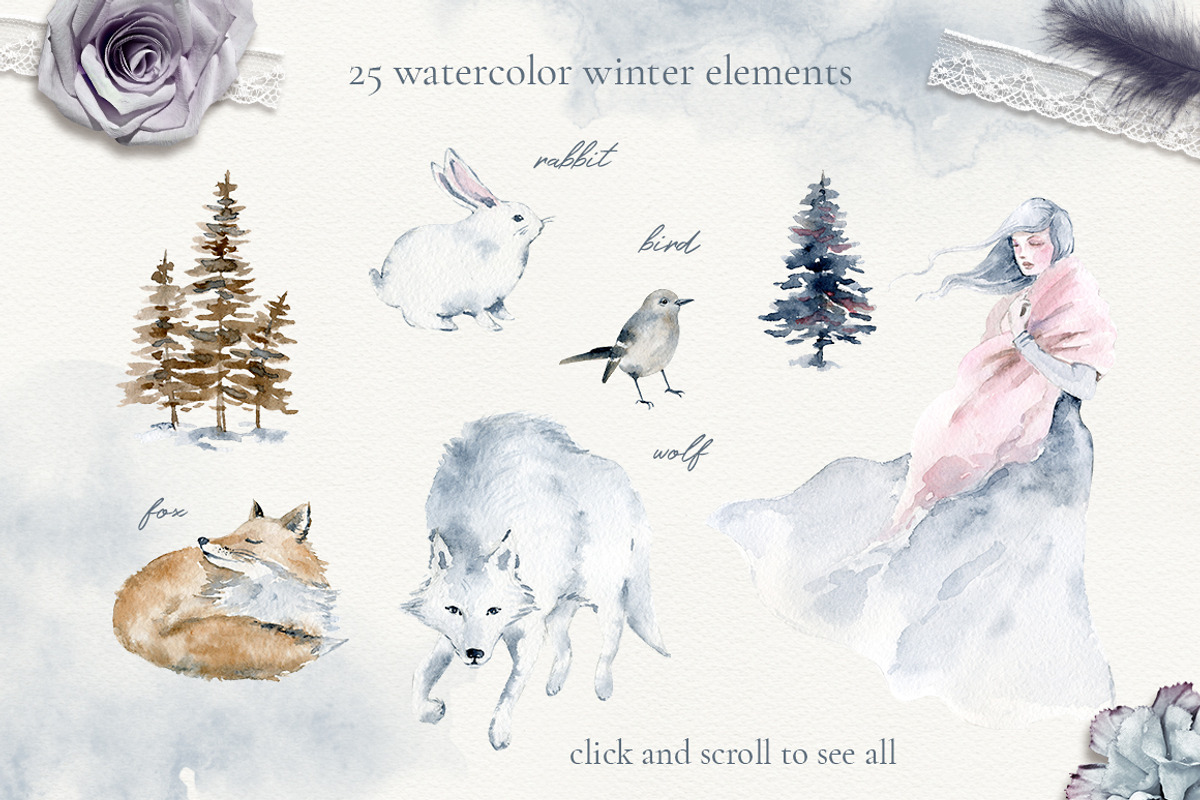 The Mystery of Winter Forest, an Animal Illustration by long summer (Photo 2 of 14)