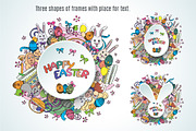 Happy Easter template greetings set, a Background Graphic by KannaaDesign (Thumbnail 5 of 5)