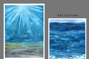 Landscape clipart Watercolor art, an Illustration by KomtsyanTatyanaArt (Thumbnail 3 of 5)