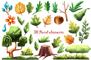 Forest Fairy Tale - Clip Art Set, an Animal Illustration by Mashamashastu (Thumbnail 5 of 12)