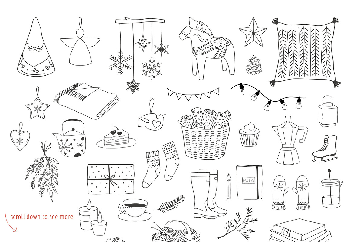 Nordic Christmas - winter collection, a Decorative Illustration by Marish (Photo 7 of 7)