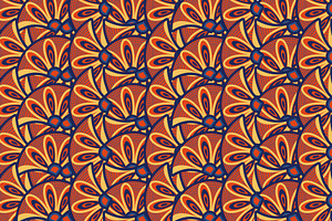 African wax print fabric, a Pattern Graphic by ThaiByGaew