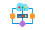 Cloud Computing Flat Icon, a Duotone Icon by Pexelpy (Thumbnail 2 of 2)