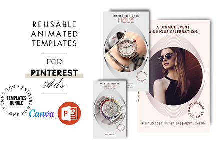 PPT Canva Pinterest Ad - Looks Prods, a Social Media Template by VidBazaar