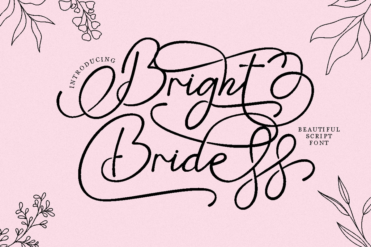 Bright Bride - Beautiful Script Font, a Script Font by PutraCetol Studio (Photo 1 of 11)