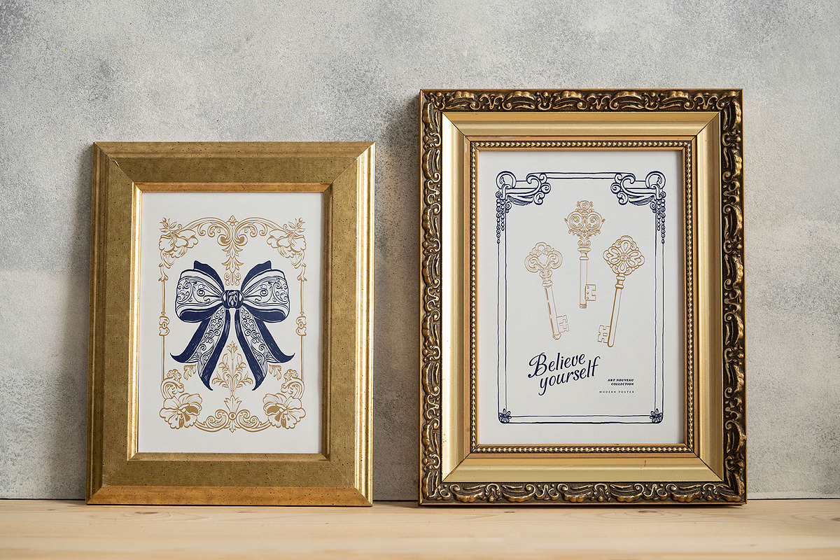 Art Nouveau | Wall Art Collection, an Object Graphic by Leleka.Store (Photo 13 of 21)