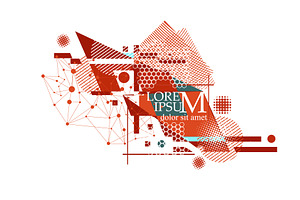 Abstraction of geometric elements, an Illustration by Nenahliadava Design