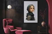 GOTHIC PORTRAIT GIRLS CLIPART PACK, a Person Illustration by Daring Digies (Thumbnail 5 of 5)
