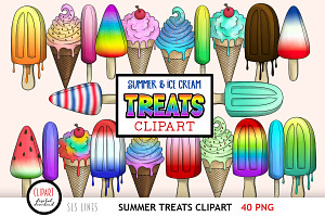 Ice Cream Treats Clipart