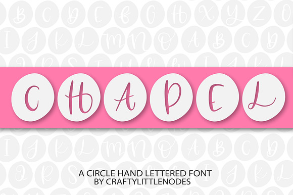 Chapel - A Circle Hand Lettered Font preview 7