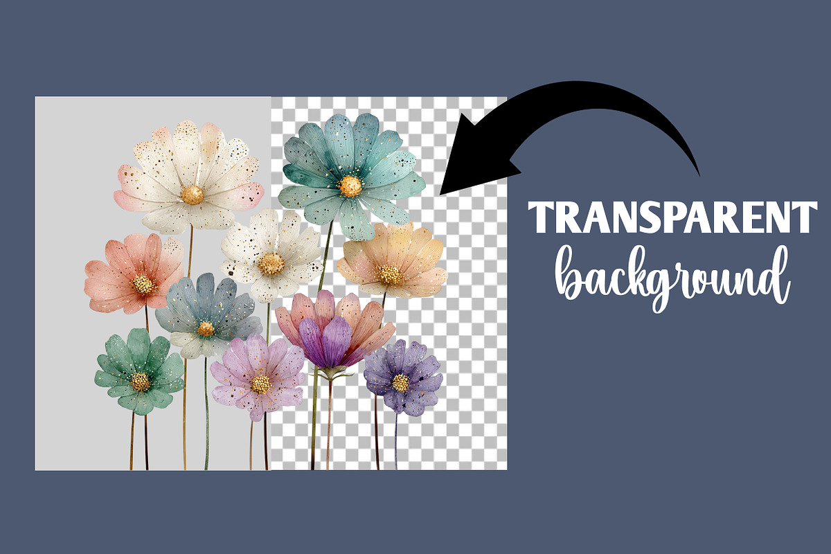 Whimsical Spring Daisy Flower Clipar, an Illustration by Designworld (Photo 4 of 4)