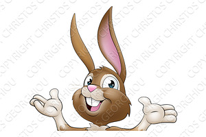 Easter Bunny Rabbit Cartoon, an Illustration by Christos Georghiou