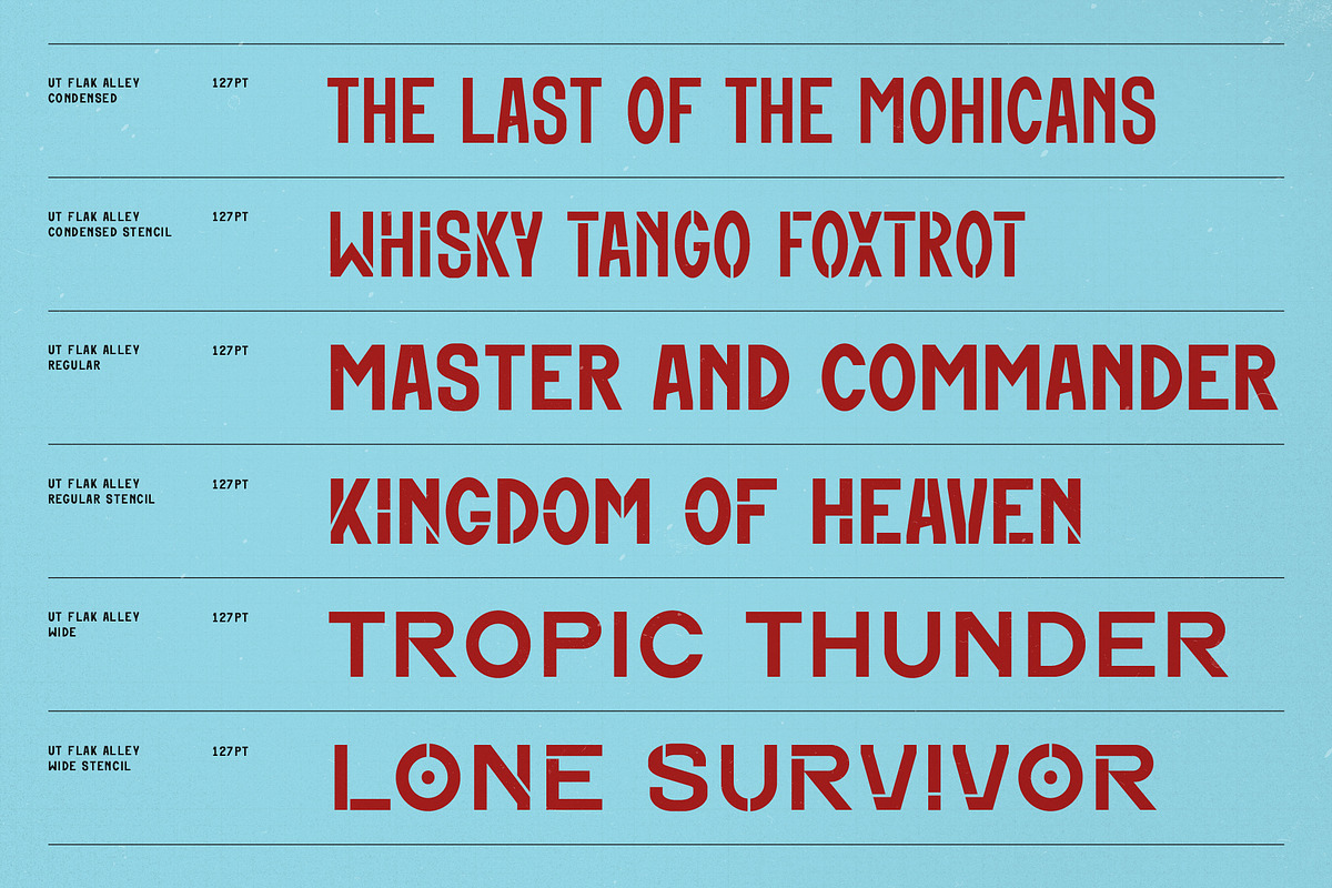 Flak Alley, a Sans Serif Font by UppercapType (Photo 7 of 13)