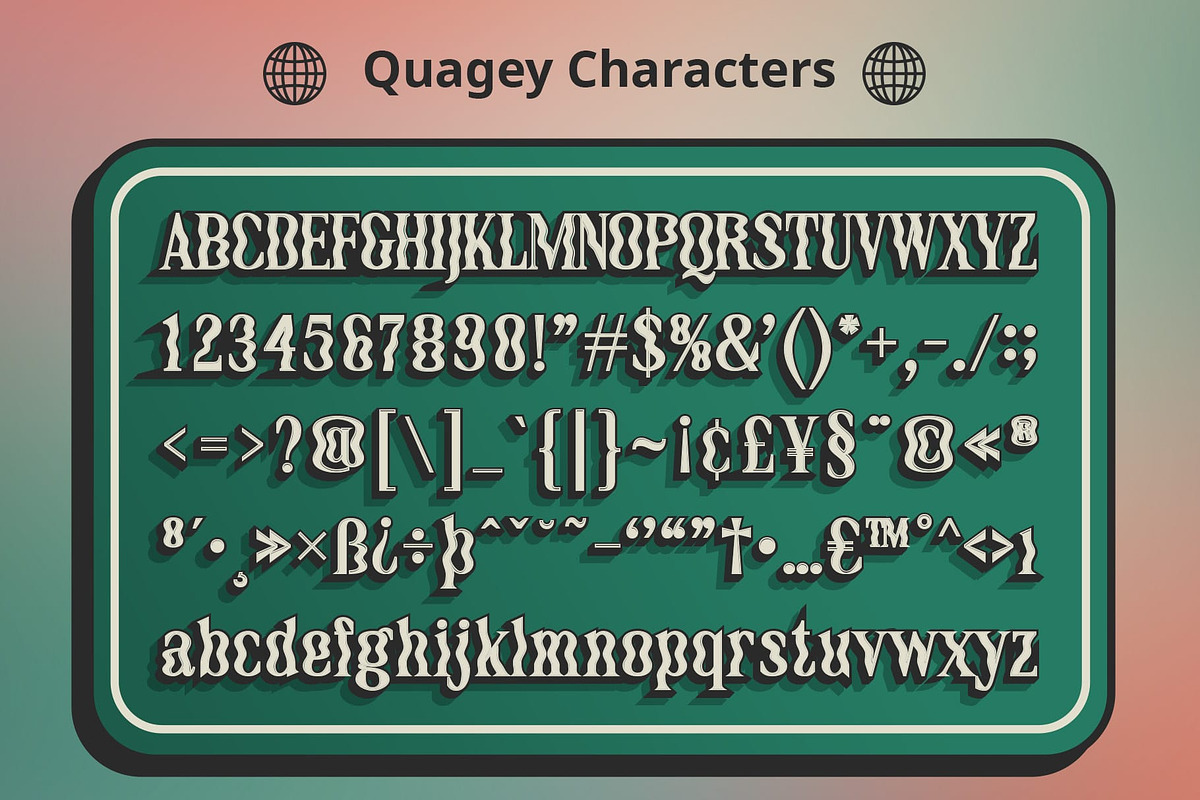 Quagey 3D, a Sans Serif Font by Craft Supply Co. (Photo 8 of 8)