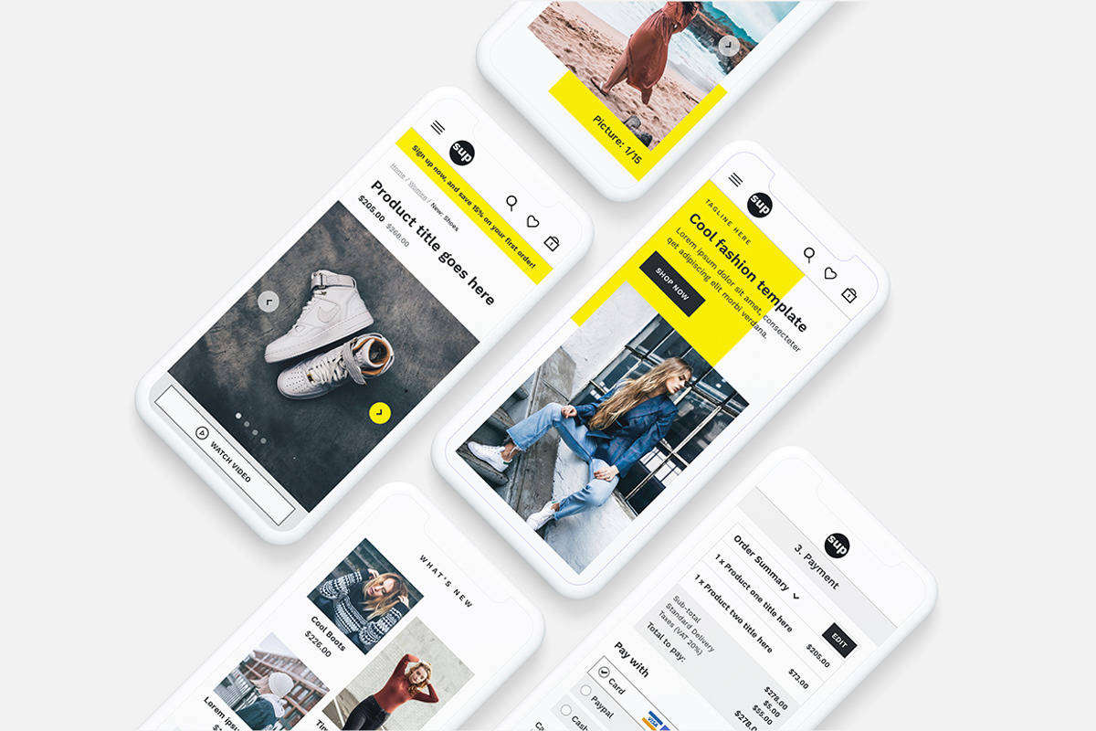 SUP - Fashion Ecommerce UI Kit, an UI Kit Template by Dorin007 (Photo 3 of 4)