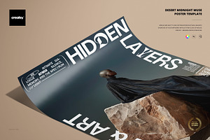 Desert Midnight Muse Poster Template, a Poster Template by creatsy5