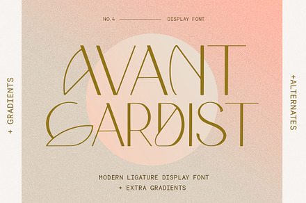 Avantgardist Modern Ligature Font, a Sans Serif Font by Laras Wonderland