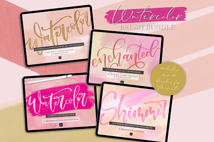 Procreate Watercolor Brush Bundle