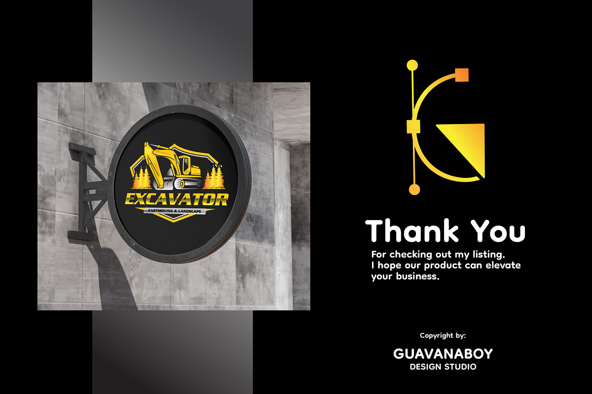 Excavator Heavy Vehicle Logo, a Branding & Logo Template by Guavanaboy (Photo 4 of 4)