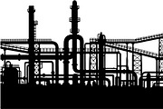 Industrial Factory Silhouette Bundle, an Illustration by Designs_River (Thumbnail 29 of 45)