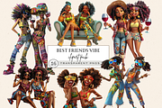 BEST FRIENDS CLIPART PACK, a Person Illustration by Daring Digies (Thumbnail 1 of 7)