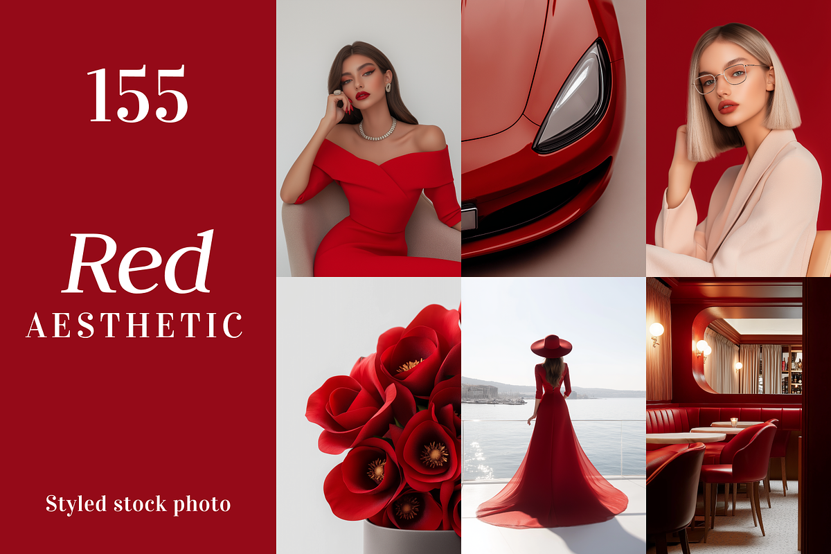 Red Aesthetic - 155 Images Bundle, a Beauty & Fashion Photo by Digital Blood (Photo 1 of 11)
