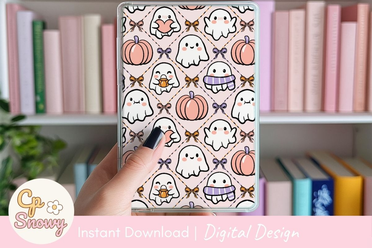 Ghostly Cute Harvest Seamless, a Pattern Graphic by CpSnowy (Photo 4 of 5)