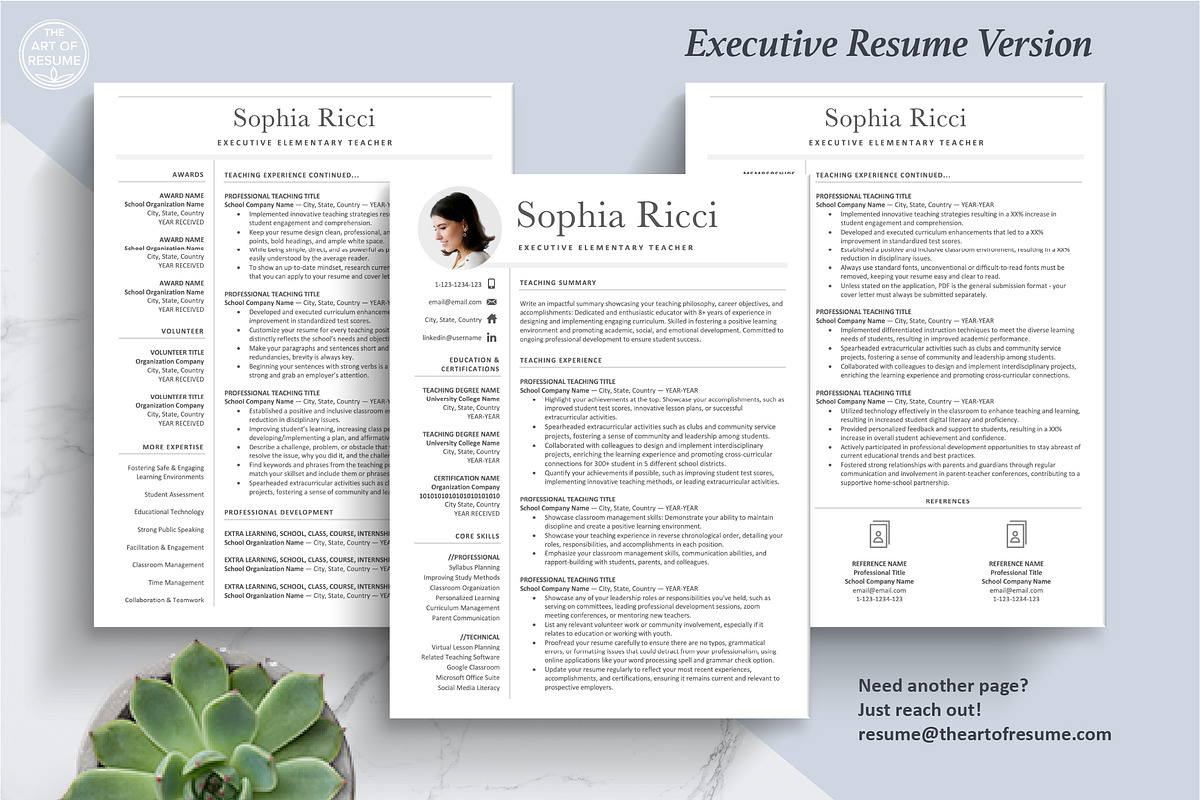 Teacher Resume Template | Educator, a Resume Template by The Art of Resume (Photo 5 of 8)