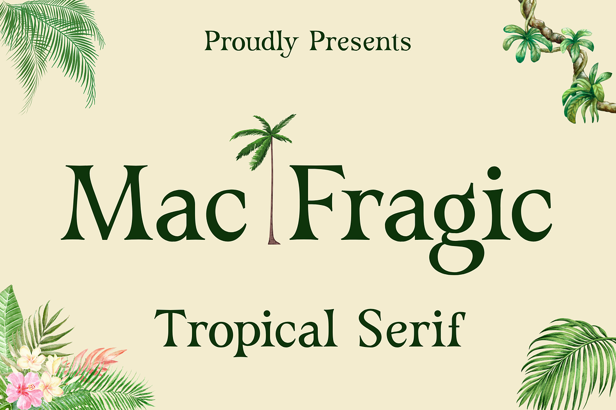 Mac Fragic - A Classic & Elegant Ser, a Serif Font by BearyType Studio (Photo 1 of 10)