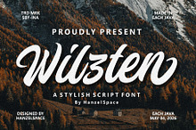 Wilzten – A Stylish Script Font