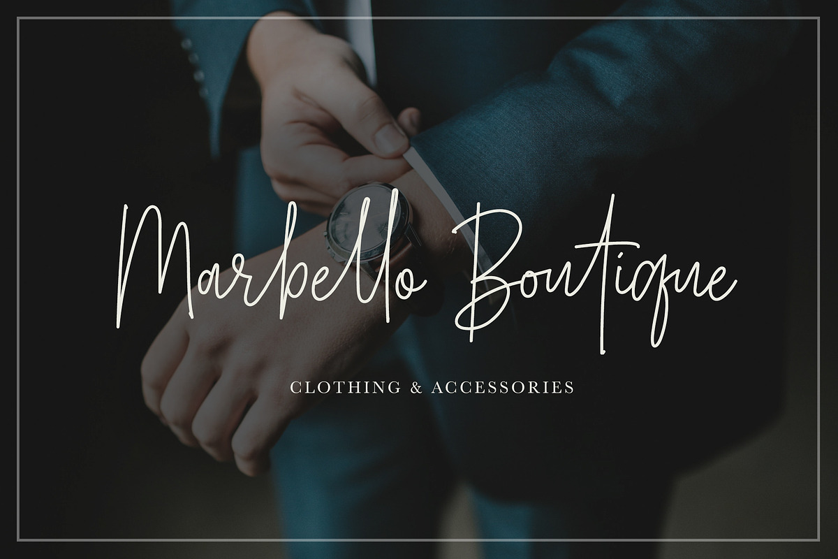 Belmont Script - 54 Ligatures! preview 2
