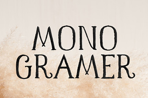 Monogramer. Hand-Drawn Serif Font