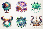 Celestial Taurus Season Art Pack, an Illustration by RobertsArt (Thumbnail 7 of 7)