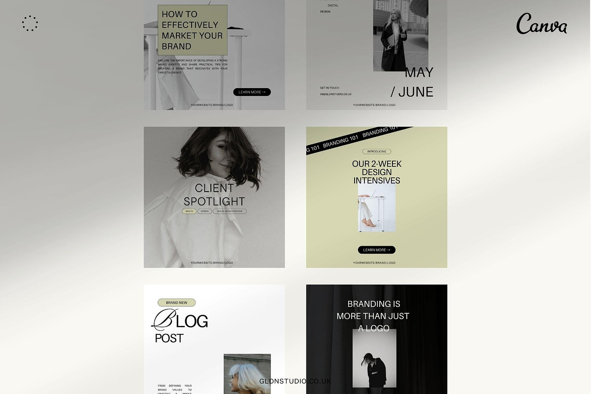 Canva Social Media Templates | Mona, a Social Media Template by GLDN Studio (Photo 6 of 8)