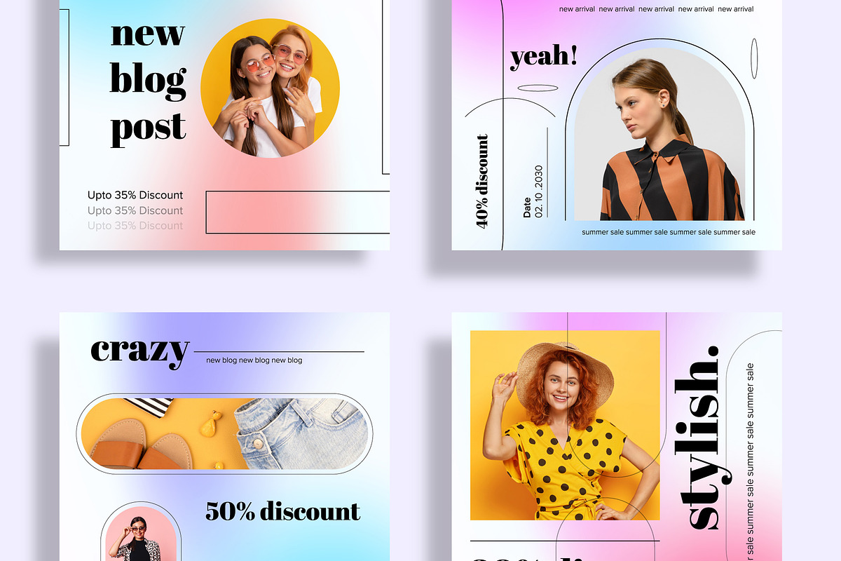 Social Media Post Gradient Color