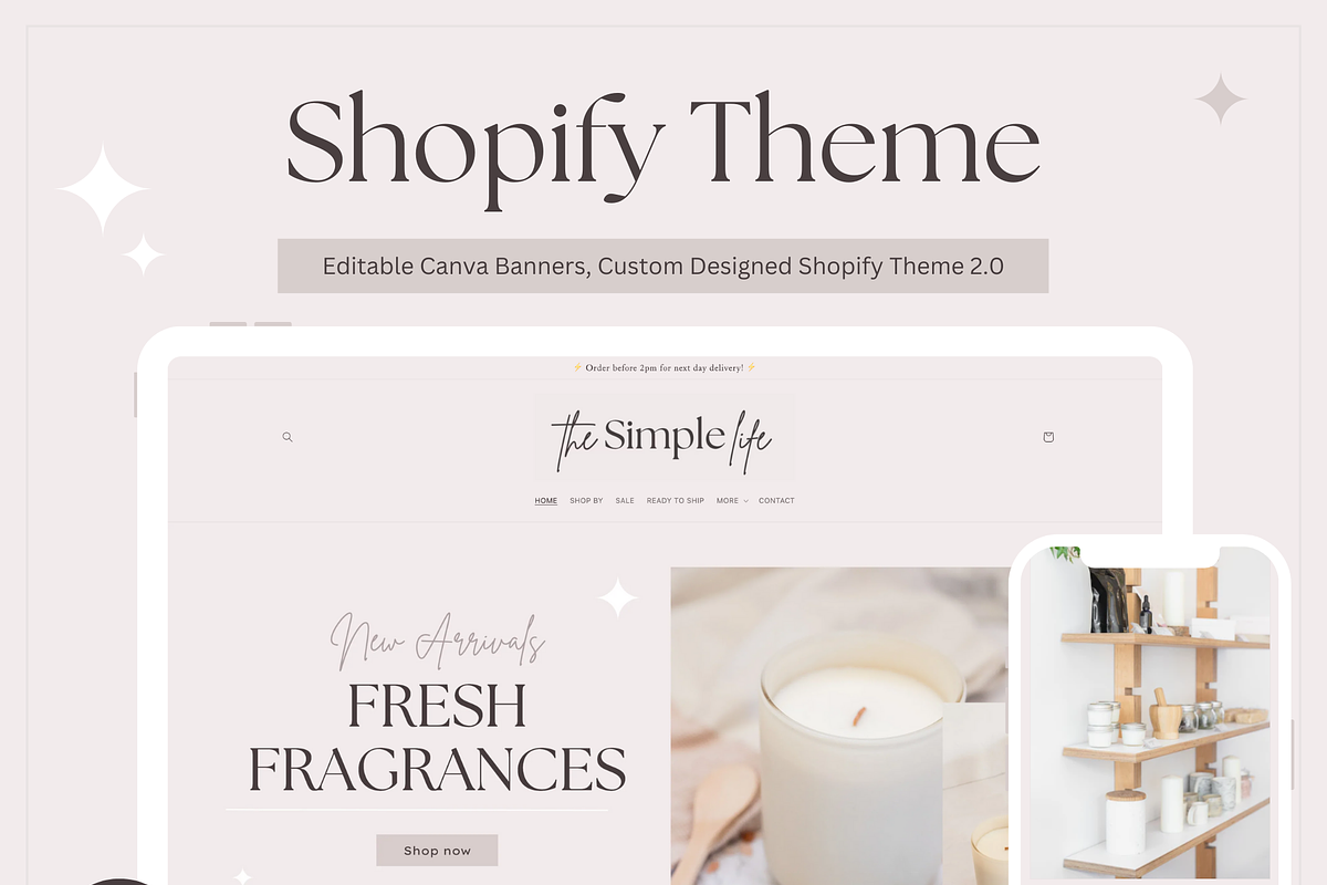 Simple and Minimalist Shopify Theme, a Shopify Template by Pixel Grid (Photo 1 of 4)