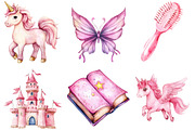 Watercolor Little Princess Clipart, an Illustration by Watercolor design (Thumbnail 2 of 4)