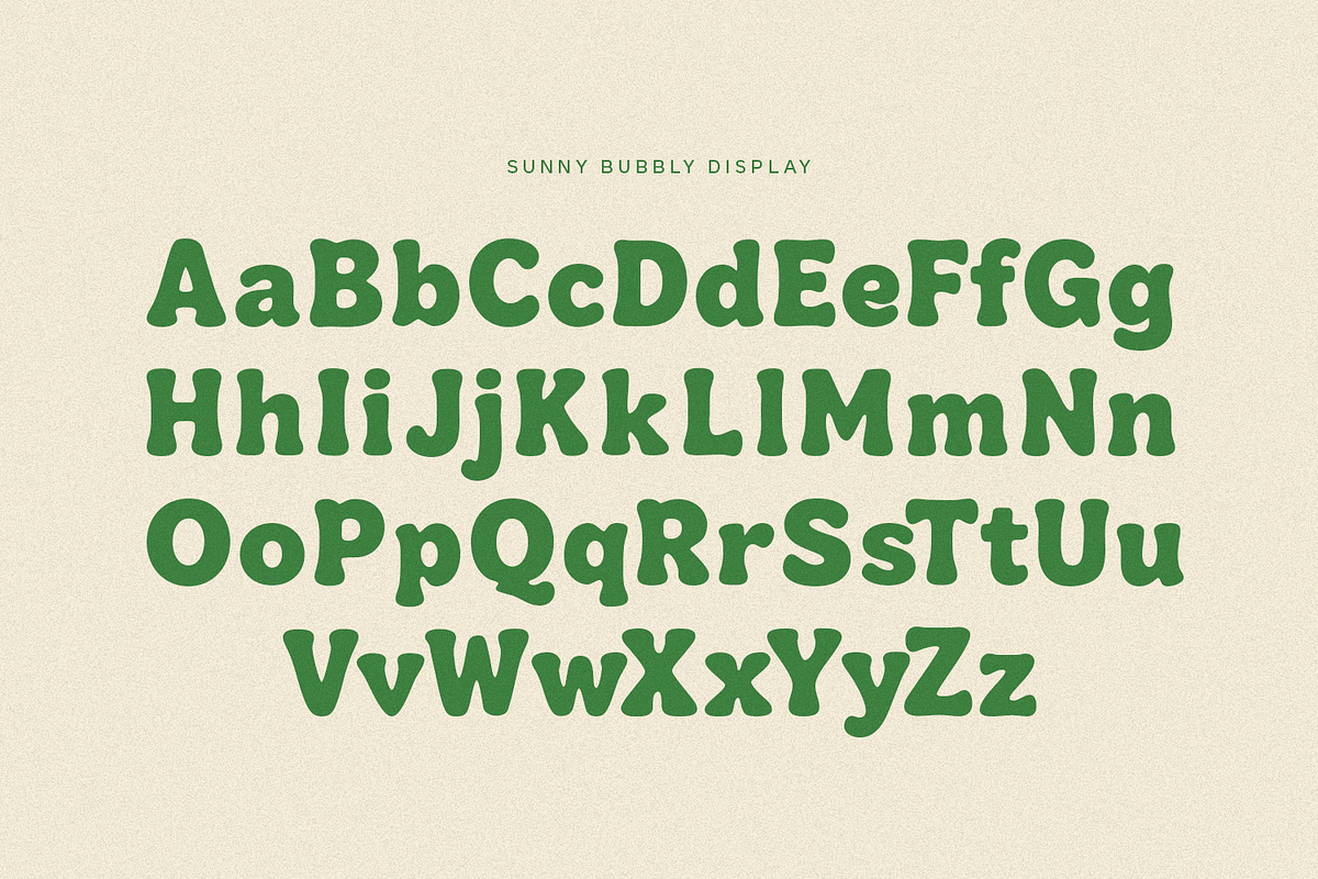 Sunday Bubbly - Bold Retro Font, a Serif Font by Pixesia Studio (Photo 14 of 15)